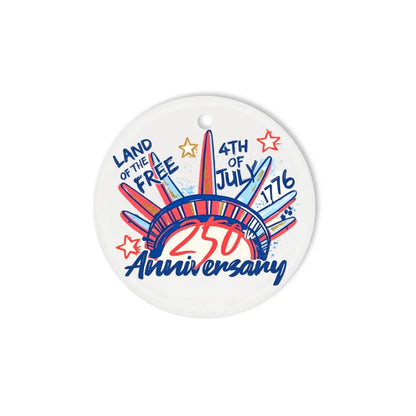 4th of July 250th Anniversary Ornament Statue of Liberty USA -SKU007