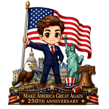 Custom Photo 2D Flat Plaque 250th America Anniversary Independence Day Funny Gift Home Decor