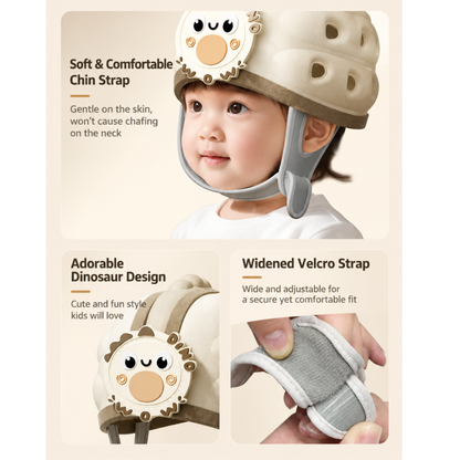 Baby Protective Safety Helmet – Lightweight Breathable Toddler Head Protection Hat for Crawling & Walking