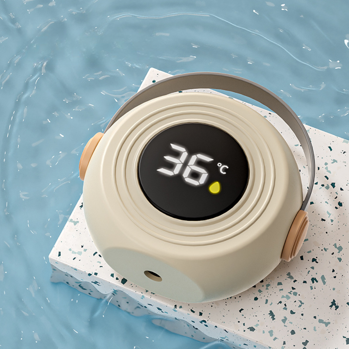 Baby Bath Thermometer – Digital Floating Water Temperature Monitor with 3-Color Alert