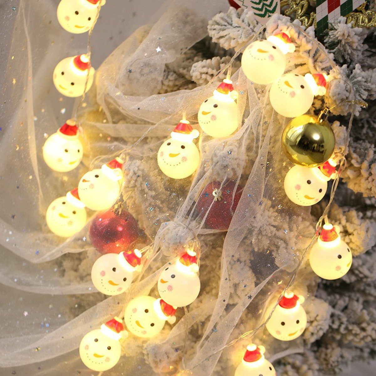 Santa Lighting Led Small Light String Lights Christmas Lights Iron Christmas Decorative Lights Christmas Tree Led Lights String