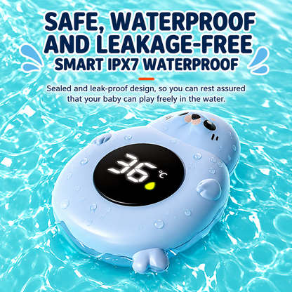 Baby Bath Thermometer – Digital Floating Water Temperature Monitor with 3-Color Alert