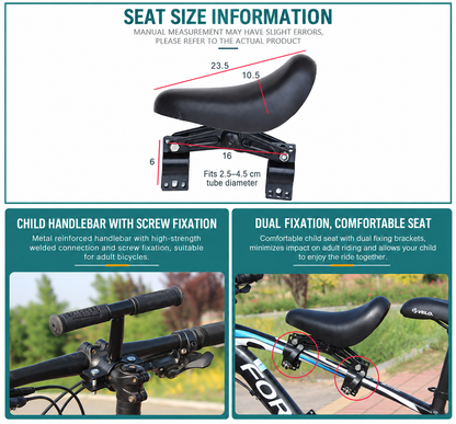 Bicycle Kidsren's Seat, Outdoor Family Seat, Mountain Bike Seat, Kidsren's Bicycle Seat
