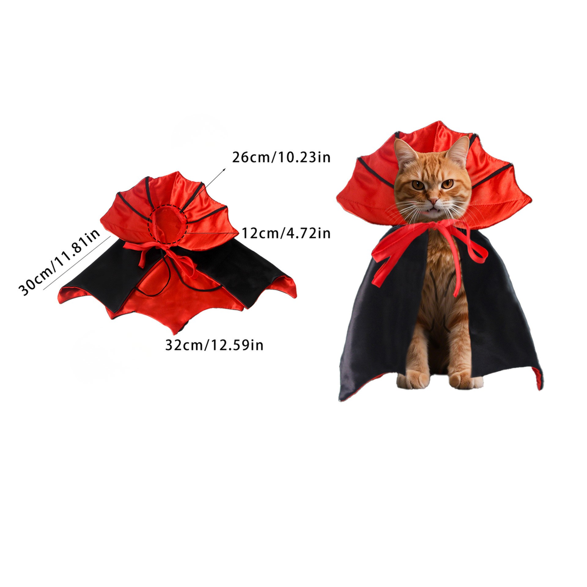 Halloween Pet Costumes Cat Pumpkin Cape Wizard Hat Set Dog Pet Supplies