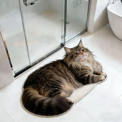 Cute Pet Diatomaceous Earth Entryway Mat, Non-Slip Bathroom Home Decor
