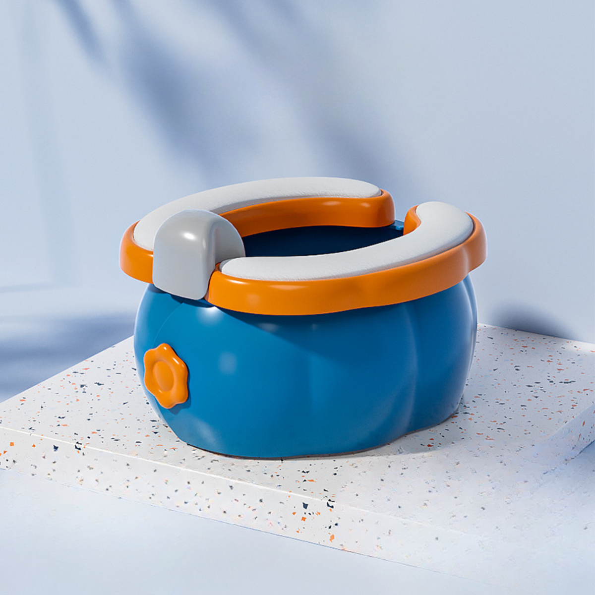3-in-1 Kids Potty Training Seat – Portable Toddler Toilet with Back Support, Soft Cushion & Detachable Lid