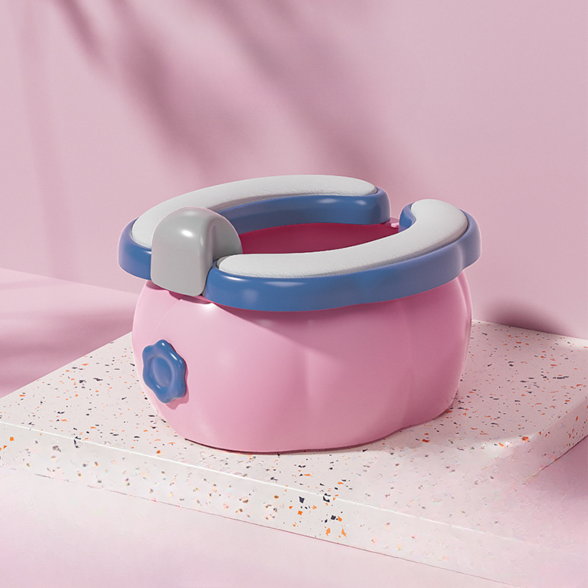 3-in-1 Kids Potty Training Seat – Portable Toddler Toilet with Back Support, Soft Cushion & Detachable Lid