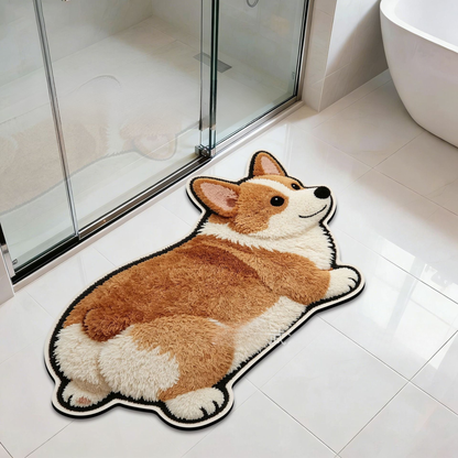 Cute Pet Diatomaceous Earth Entryway Mat, Non-Slip Bathroom Home Decor
