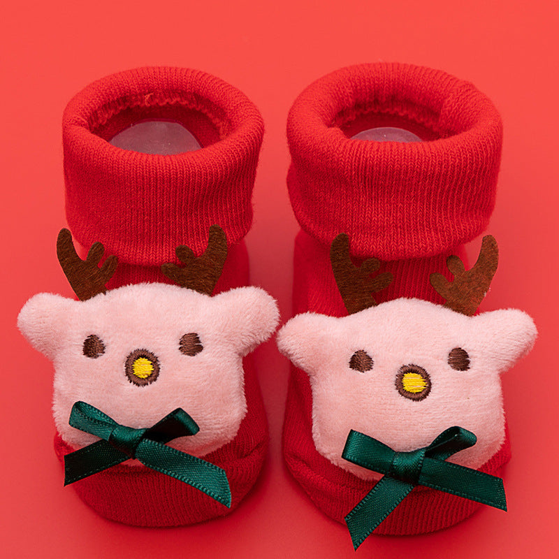 Newborn Baby Socks, Cute Christmas Baby Gift, Baby A-Grade Cotton Sock