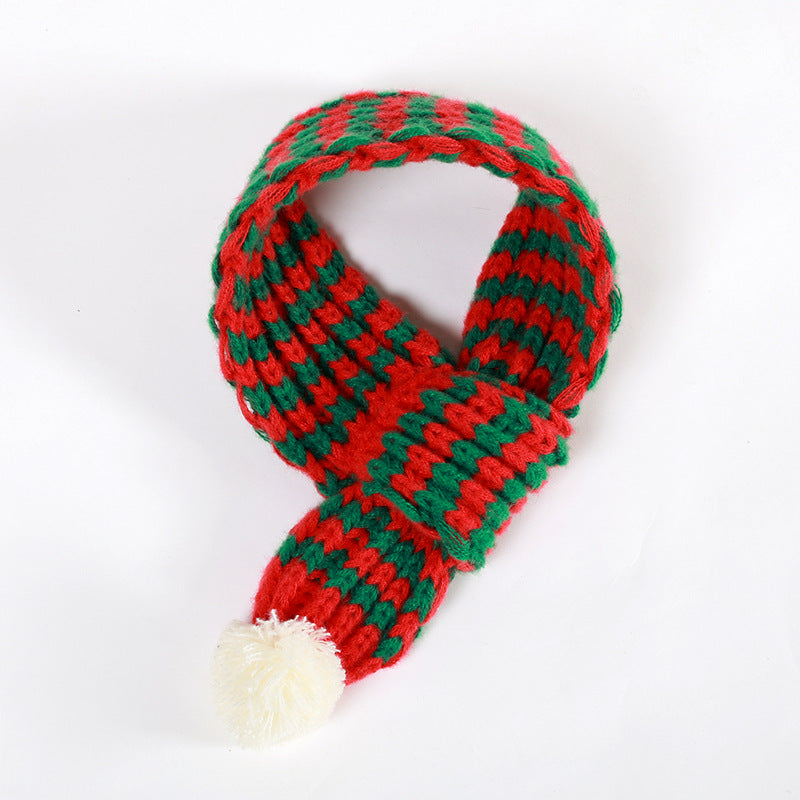 Puppy Teddy Bear Cat Scarf Bib Dog Christmas Scarf Accessories