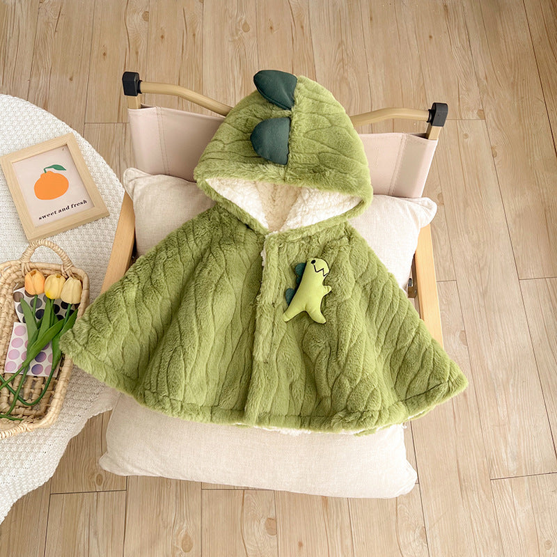 Baby Fleece Hooded Cloak – Cute Cozy One-Piece Romper