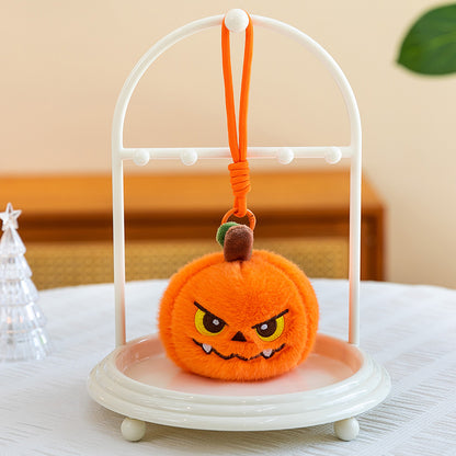 Halloween Pumpkin Plush Toy Pendant Keychain Ghost Pumpkin Doll