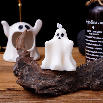 Halloween Ghost Scented Candles, Atmospheric Souvenirs, Holiday Gift Decorations, Smokeless Fragrance Candles