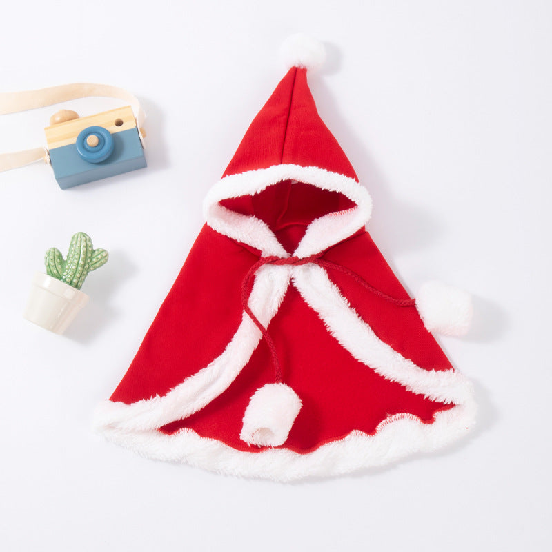 Pet Cat and Dog Hat Headwear Christmas Scarf Cloak Transformation Cloak Christmas Pet Clothes