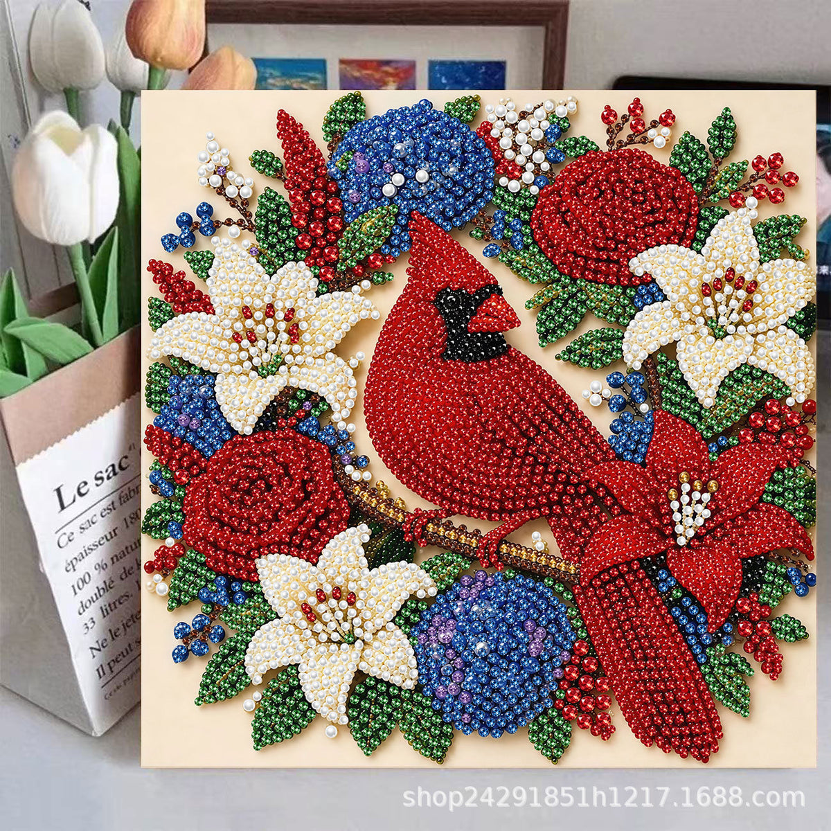 3D Pearl Art DIY Kit – Creative Bead Painting Activity & Wall Decor