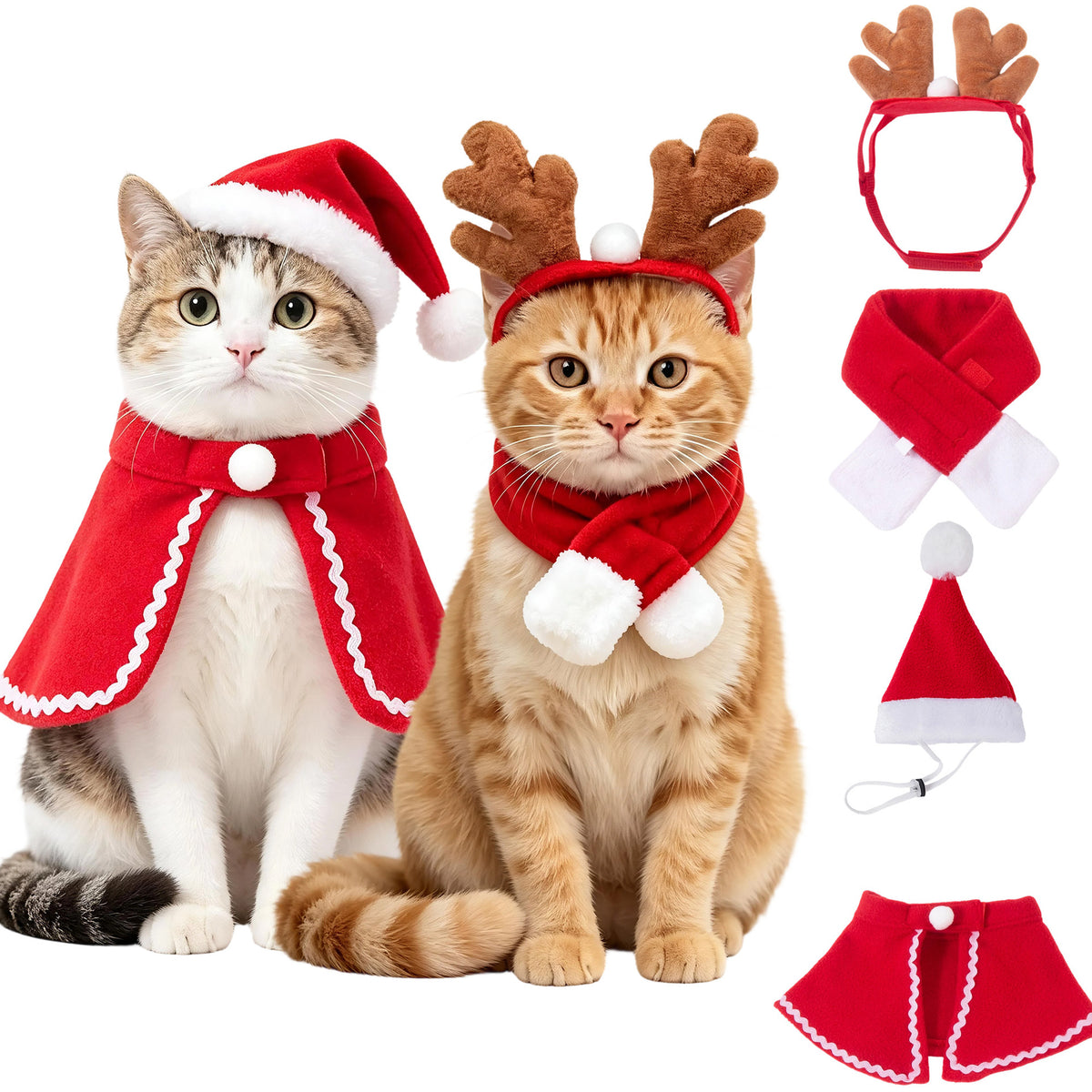 Pet Christmas Cape Suit Dog Clothes Autumn Transformation Dress Cat Pet Clothes