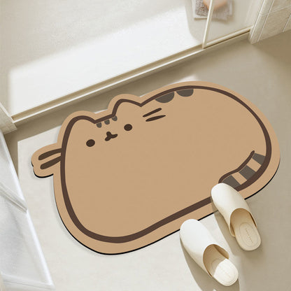 3D Animal Doormat, Cute Dog & Cat Door Mat, Funny Pet Entrance Rug for Bedroom Bathroom Home Decor