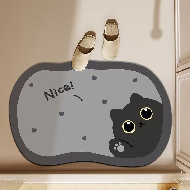 3D Animal Doormat, Cute Dog & Cat Door Mat, Funny Pet Entrance Rug for Bedroom Bathroom Home Decor