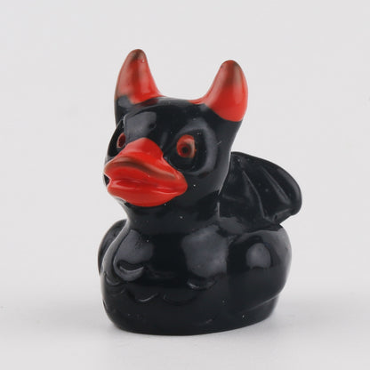 Quirky Ghost Duck Halloween Decoration Creative Devil Skull Duck Resin Desktop Ornament