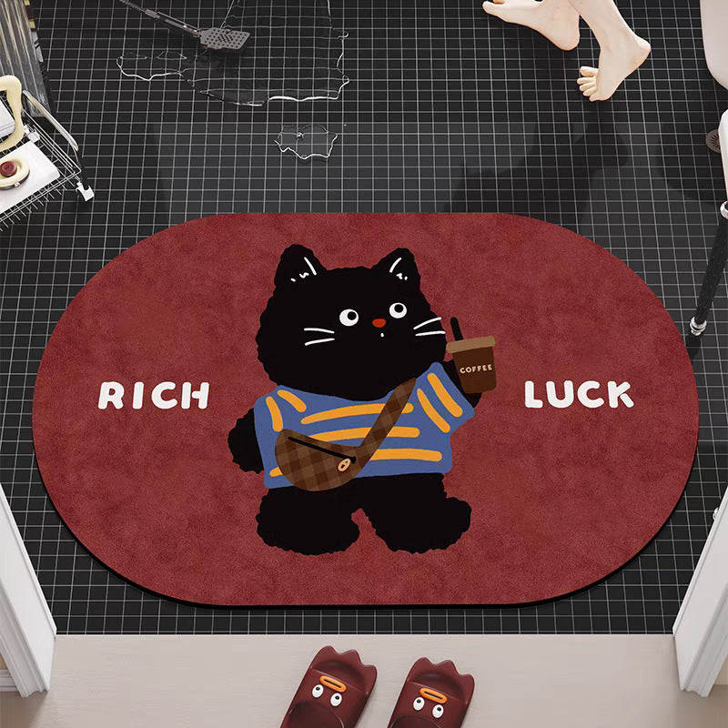 Realistic 3D Puppy Doormat, Funny Dog Entrance Mat, Cute Pet Floor Rug for Bedroom Bathroom & Home