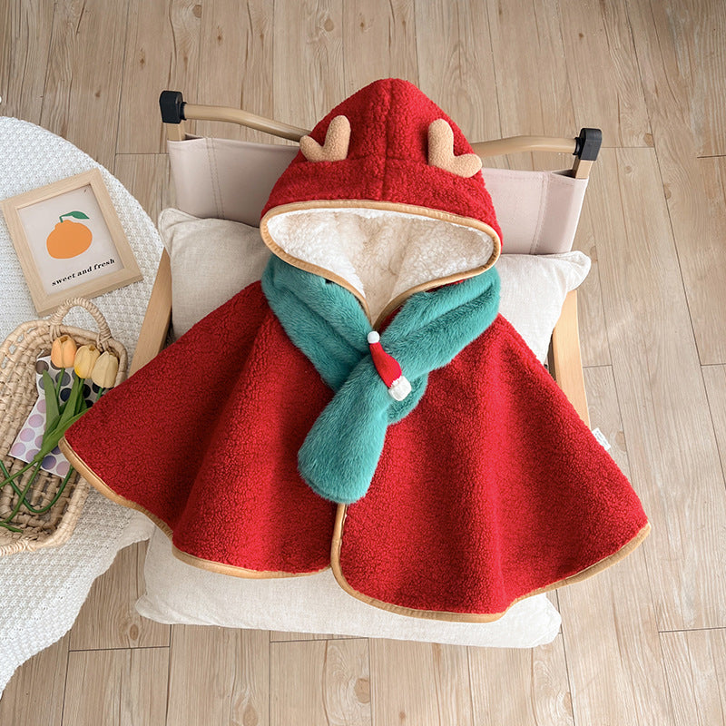 Cute Infant Christmas Cloak – Soft Baby Jumpsuit for Newborns & Toddlers