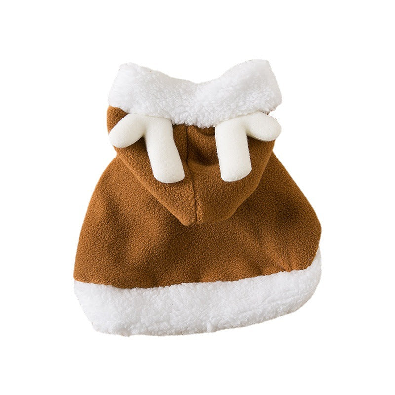 Pet Dog Cat Christmas Clothes Fawn Cape Deer Cape Cape Christmas Dress Elk Cape