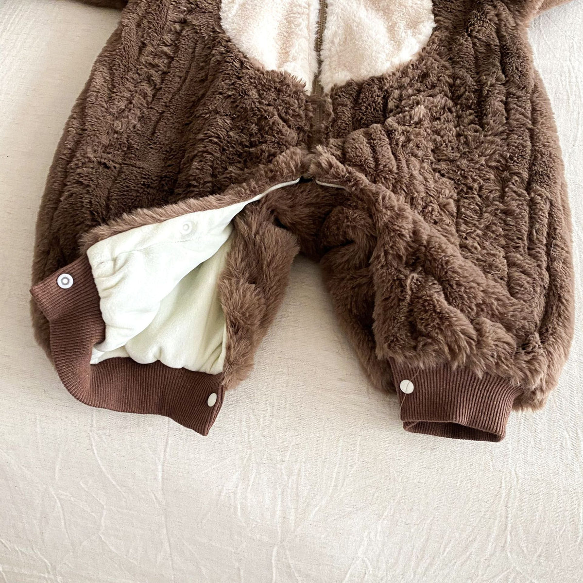 Toddler Fleece Jumpsuit – Cute Hooded Baby Romper for Boys & Girls