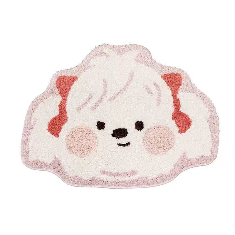 Cute Cat Bedroom Bedside Blanket Bathroom Bathroom Kitchen Waterproof Non-Slip Quick-Drying Foot Mat Imitation Cashmere Floor Mat