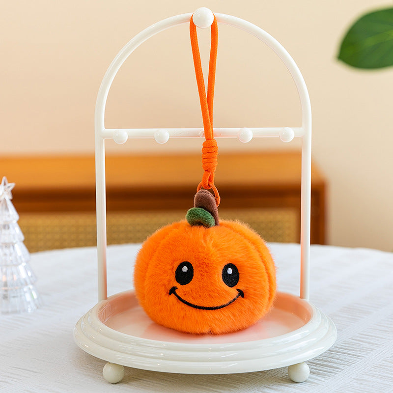 Halloween Pumpkin Plush Toy Pendant Keychain Ghost Pumpkin Doll