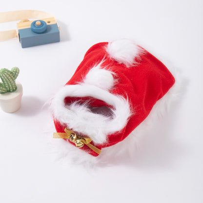 Pet Cat and Dog Hat Headwear Christmas Scarf Cloak Transformation Cloak Christmas Pet Clothes