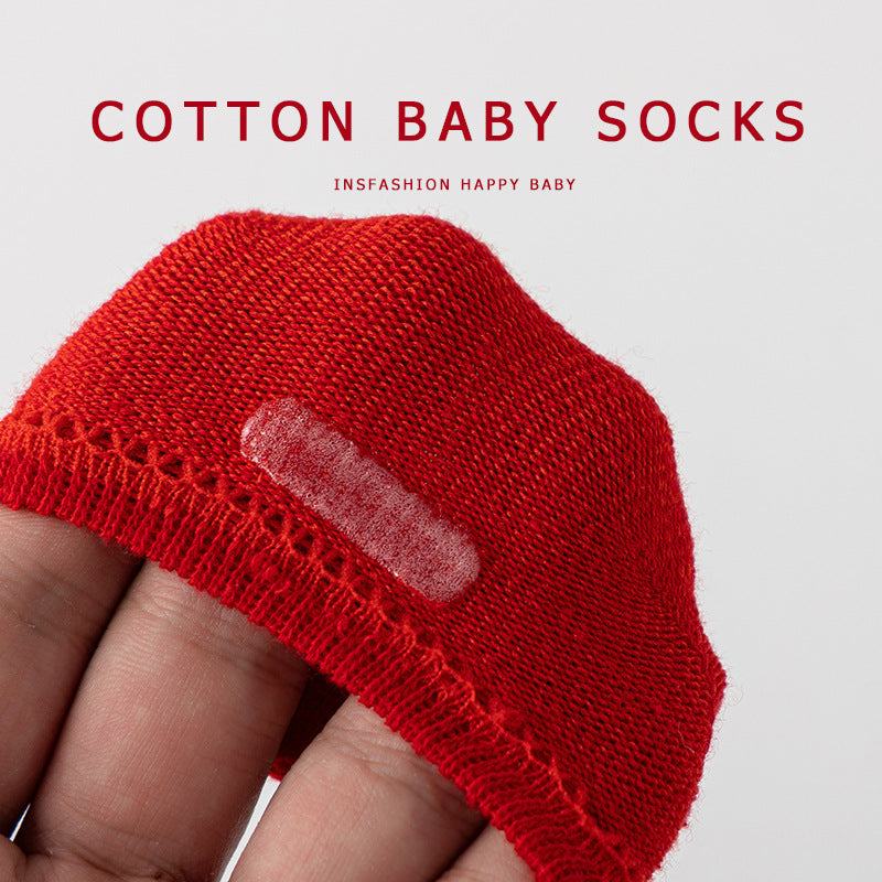 Newborn Infant Girl Baby Combed Cotton Spring and Autumn Summer Socks