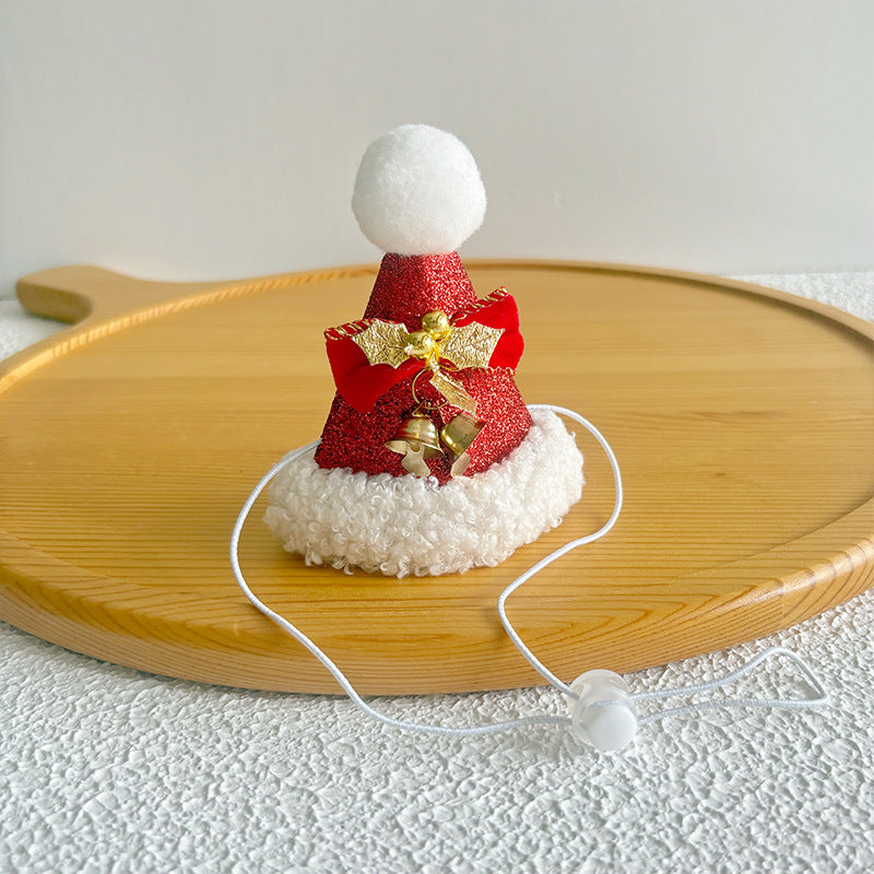 Pet Christmas Hats for Cats and Dogs, Headgear and Woolen Accessories