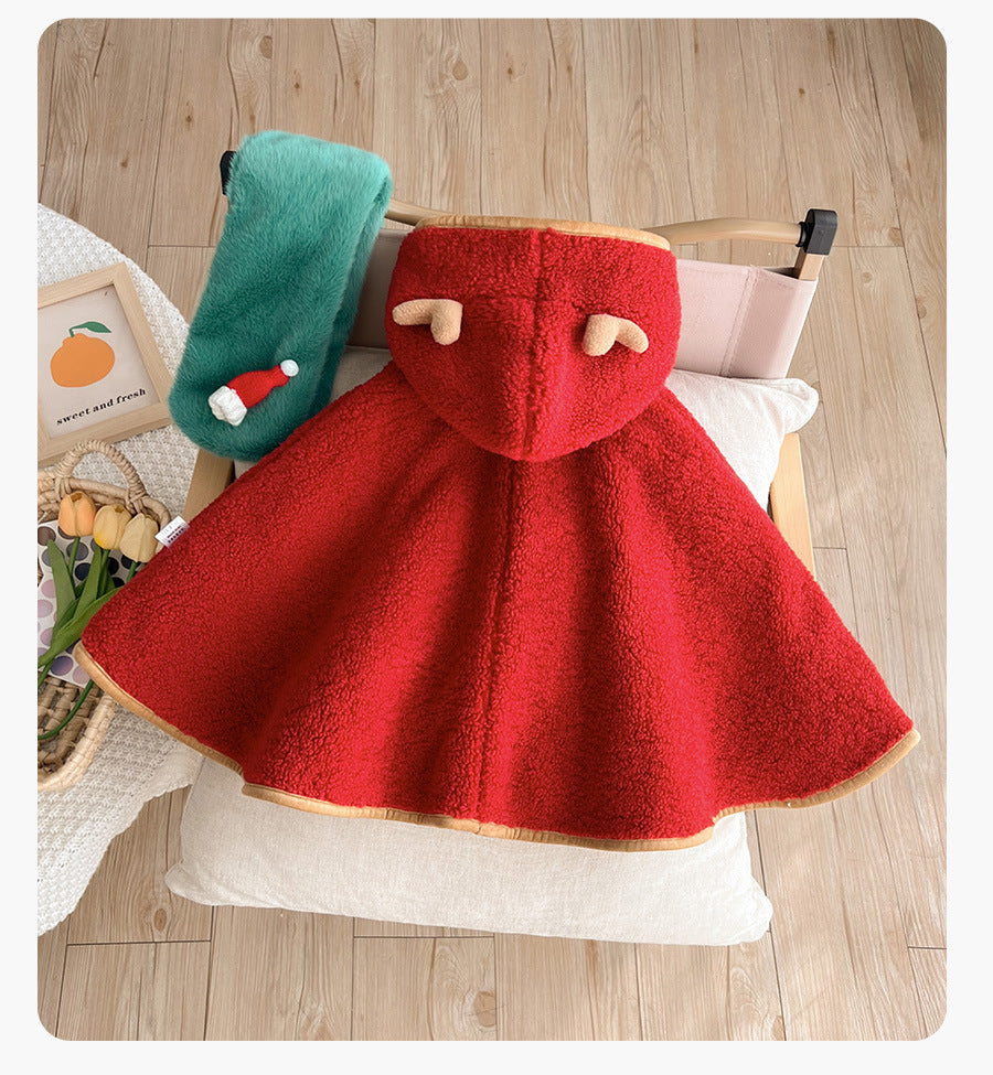 Cute Infant Christmas Cloak – Soft Baby Jumpsuit for Newborns & Toddlers