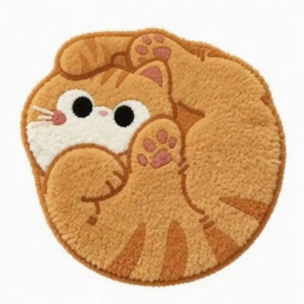 Funny Cat Doormat, 3D Kitten Printed Door Mat, Cute Animal Floor Rug for Entryway Bathroom & Bedroom