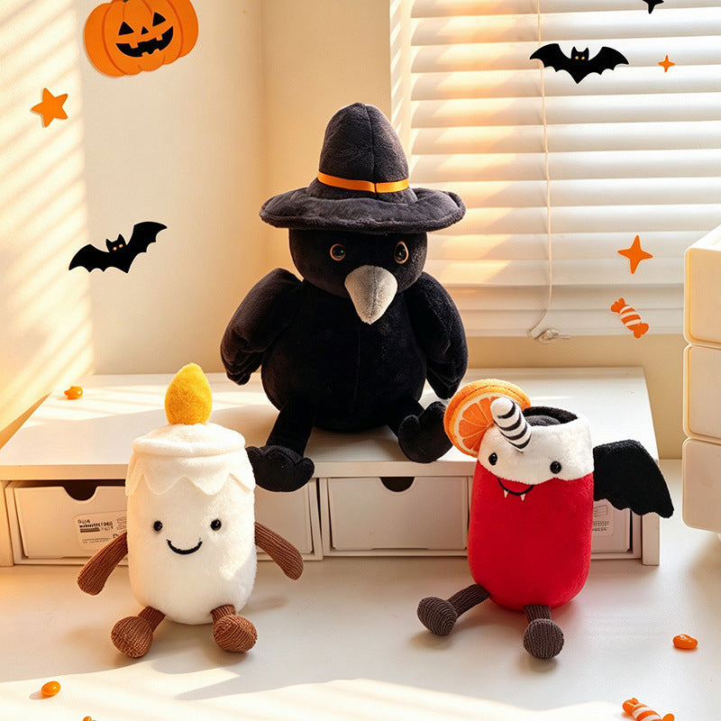 Doll Halloween Series Bat Doll Plush Toy Candle Ghost Halloween Decoration