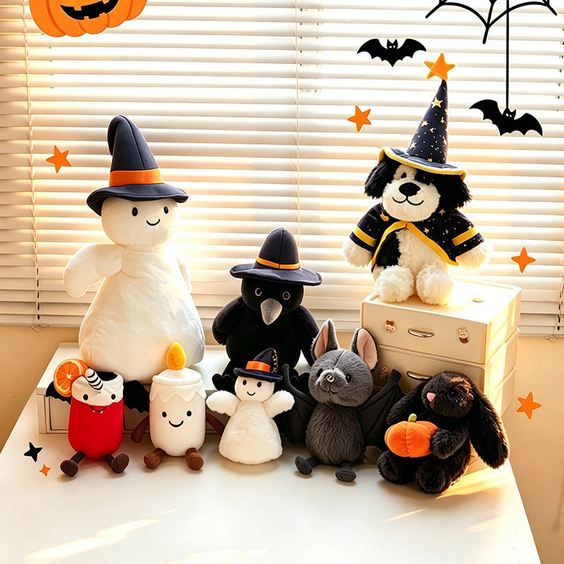 Doll Halloween Series Bat Doll Plush Toy Candle Ghost Halloween Decoration