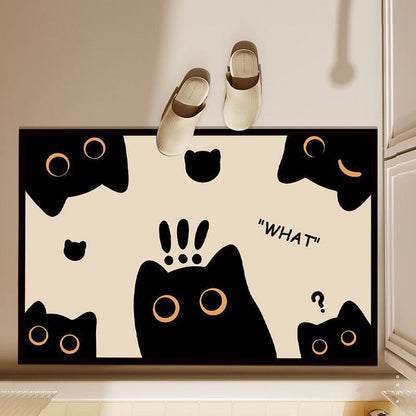 3D Animal Doormat, Cute Dog & Cat Door Mat, Funny Pet Entrance Rug for Bedroom Bathroom Home Decor