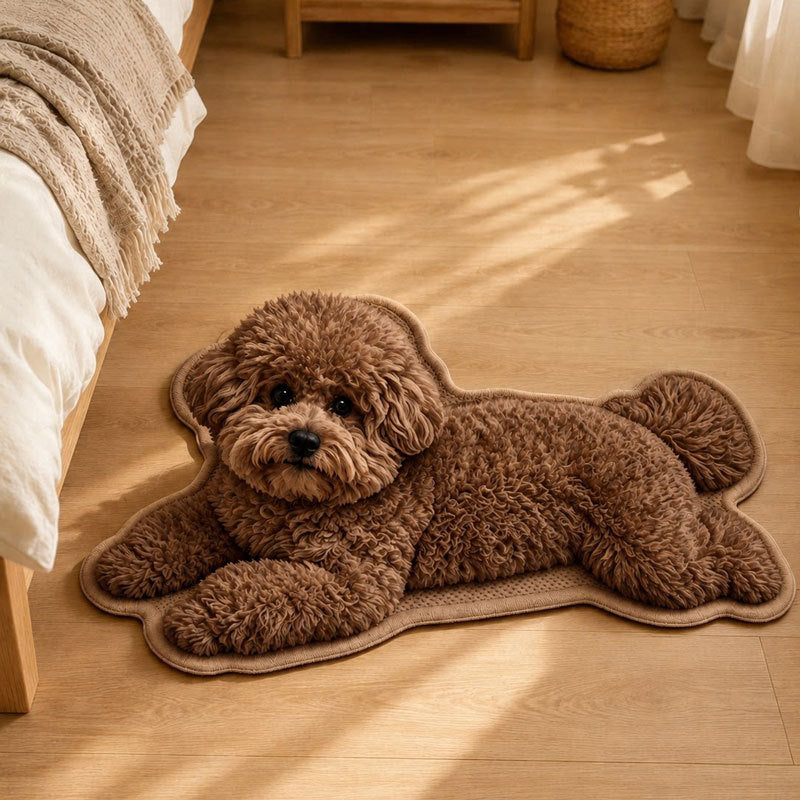 3D Dog Doormat, Funny Puppy Entrance Mat, Cute Animal Door Mat for Bedroom Bathroom & Home Decor