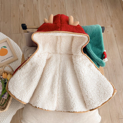 Cute Infant Christmas Cloak – Soft Baby Jumpsuit for Newborns & Toddlers