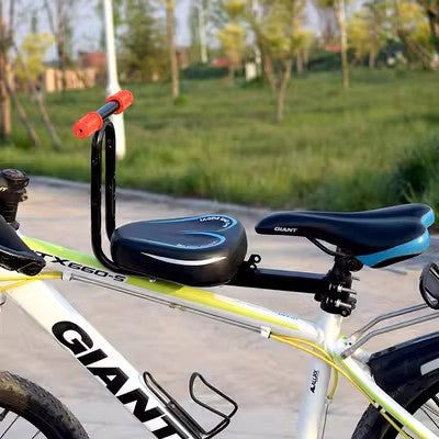 Front Mounted Child Bike Seat with Safety Guard & Footrests