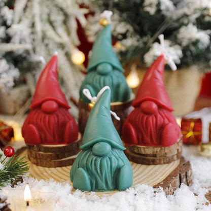 Christmas Scented Candles, Creative Santa Claus Holiday Fragrance-Shaped Candles, Souvenir Decorations