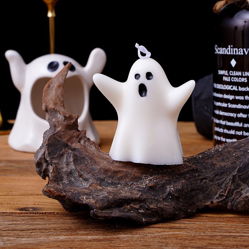 Halloween Ghost Scented Candles, Atmospheric Souvenirs, Holiday Gift Decorations, Smokeless Fragrance Candles