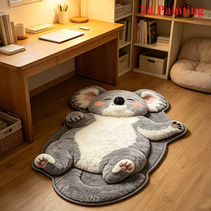 3D Sleeping Cat Doormat, Cute Kitten Door Mat, Funny Animal Floor Rug for Bedroom Bathroom & Entryway