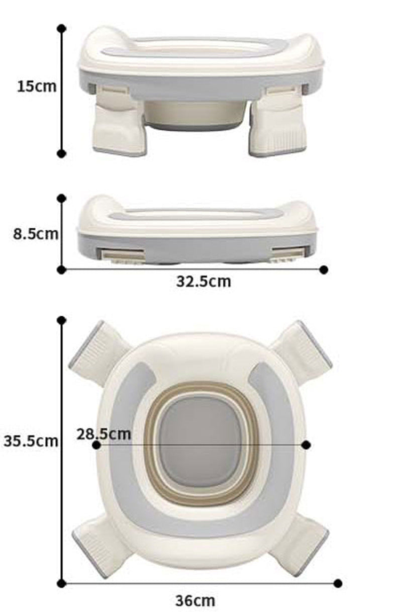 2-in-1 Foldable Toddler Travel Potty – Portable Potty Training Seat with Removable Bowl & Splash Guard