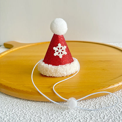 Pet Christmas Hats for Cats and Dogs, Headgear and Woolen Accessories
