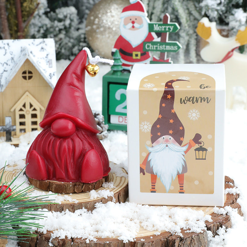 Christmas Scented Candles, Creative Santa Claus Holiday Fragrance-Shaped Candles, Souvenir Decorations