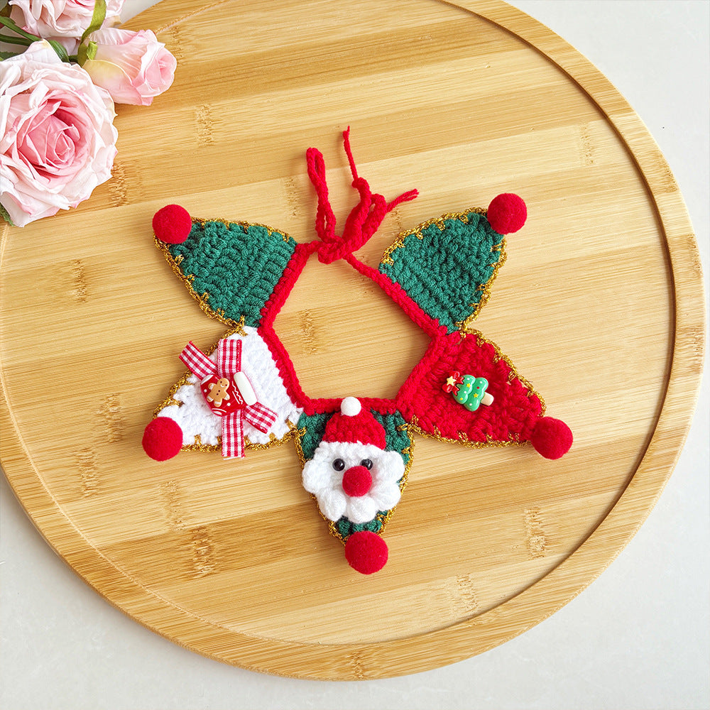 Pet Christmas Scarves, Dog and Elderly Neck Collars, Cute Holiday Gift for Pet Lovers