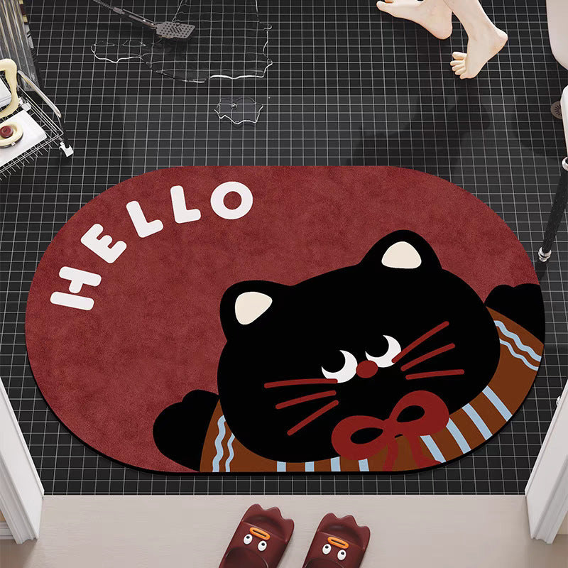 Realistic 3D Puppy Doormat, Funny Dog Entrance Mat, Cute Pet Floor Rug for Bedroom Bathroom & Home