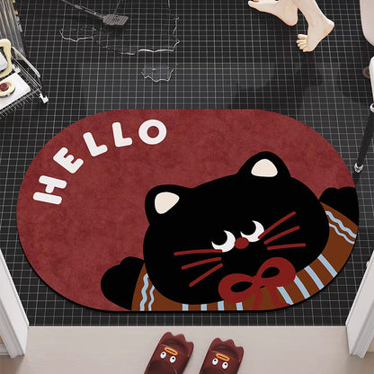 Realistic 3D Puppy Doormat, Funny Dog Entrance Mat, Cute Pet Floor Rug for Bedroom Bathroom & Home