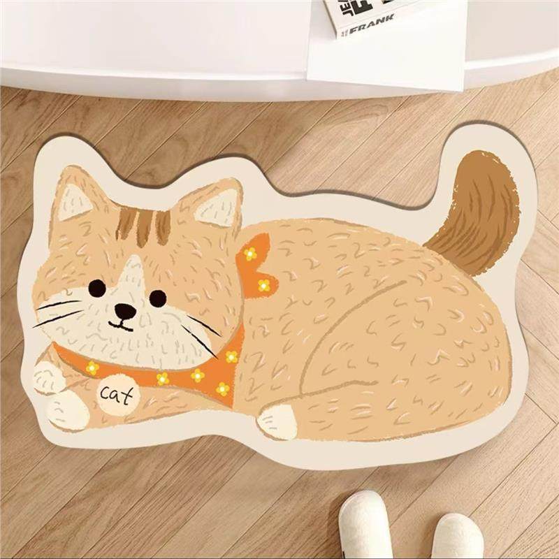 Funny 3D Dog Door Mat, Realistic Puppy Doormat, Cute Animal Rug for Entryway Bedroom & Bathroom